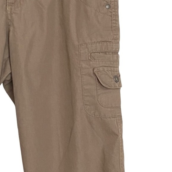Gloria Vanderbilt Woman’s Brown Capris Cargo Pants Size 8P - Picture 5 of 8